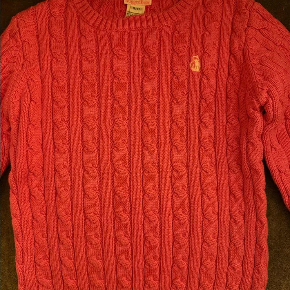 Ralph Lauren Pink Cable Knit Sweater